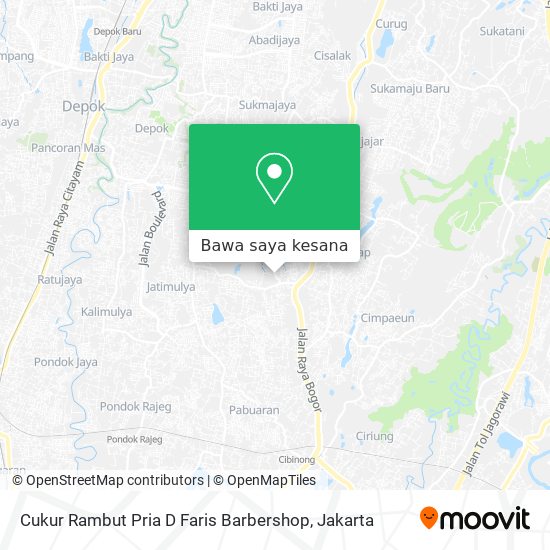 Peta Cukur Rambut Pria D Faris Barbershop