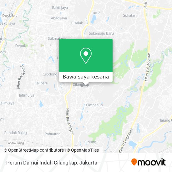 Peta Perum Damai Indah Cilangkap
