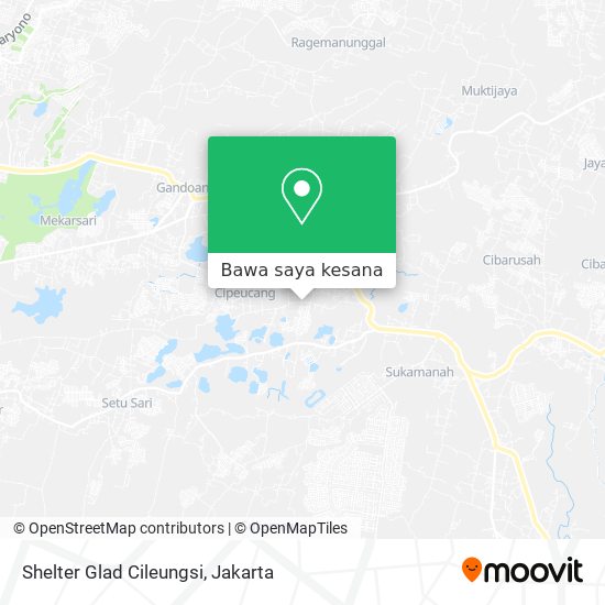 Peta Shelter Glad Cileungsi