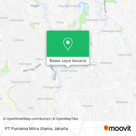 Peta PT Purnama Mitra Utama