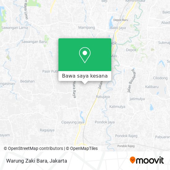 Peta Warung Zaki Bara