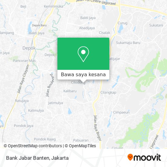 Peta Bank Jabar Banten