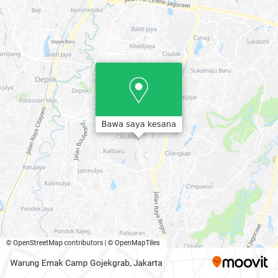 Peta Warung Emak Camp Gojekgrab