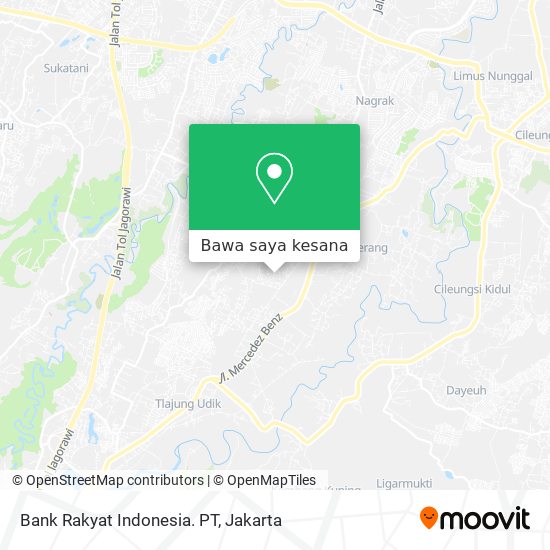 Peta Bank Rakyat Indonesia. PT