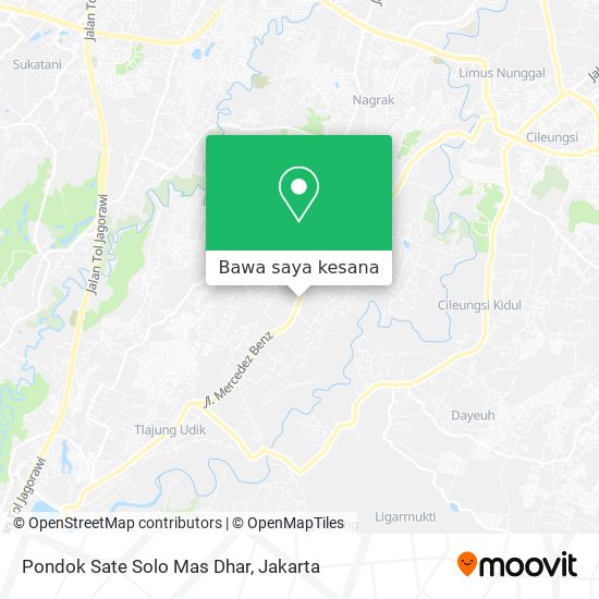 Peta Pondok Sate Solo Mas Dhar