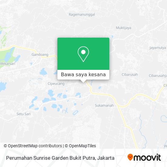 Peta Perumahan Sunrise Garden Bukit Putra