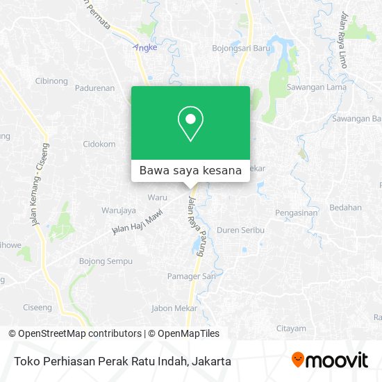 Peta Toko Perhiasan Perak Ratu Indah