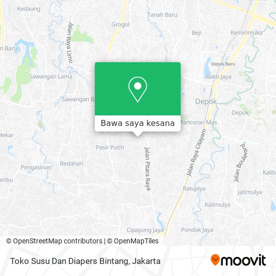 Peta Toko Susu Dan Diapers Bintang