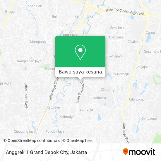 Peta Anggrek 1 Grand Depok City