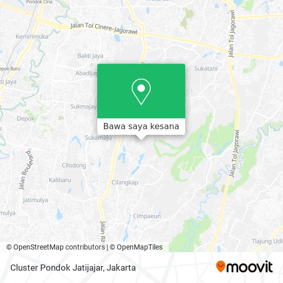 Peta Cluster Pondok Jatijajar