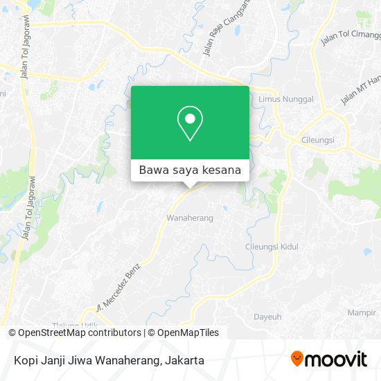 Peta Kopi Janji Jiwa Wanaherang
