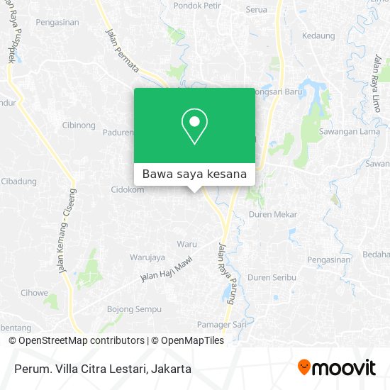 Peta Perum. Villa Citra Lestari