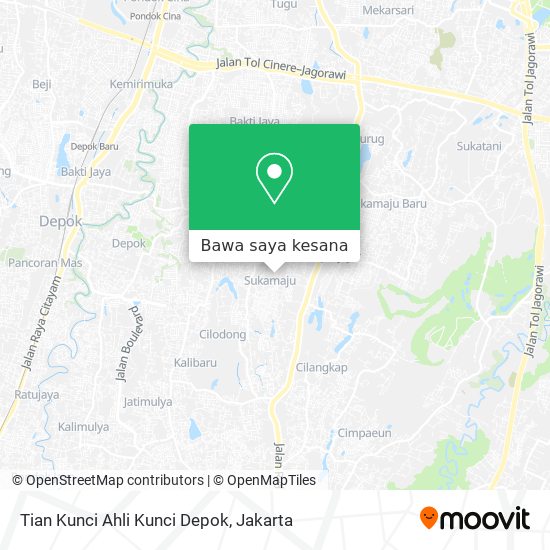 Peta Tian Kunci Ahli Kunci Depok