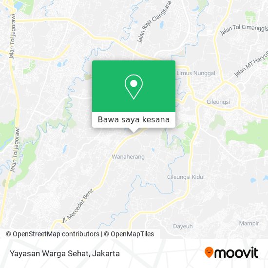 Peta Yayasan Warga Sehat