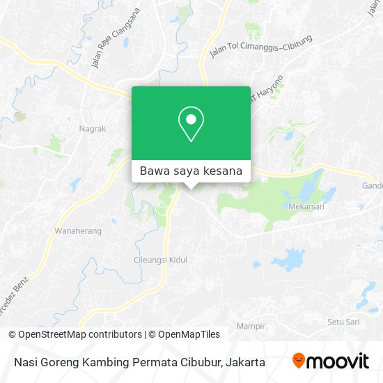 Peta Nasi Goreng Kambing Permata Cibubur