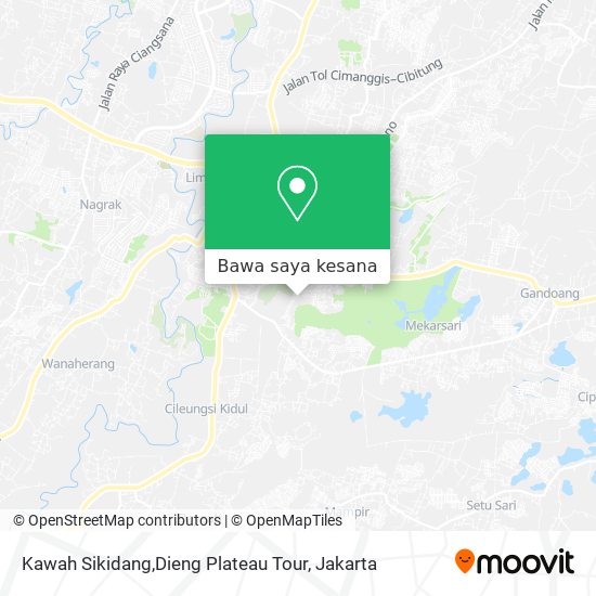 Peta Kawah Sikidang,Dieng Plateau Tour
