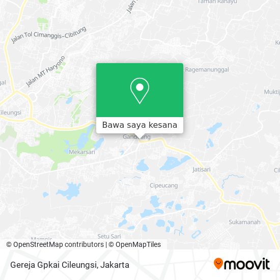 Peta Gereja Gpkai Cileungsi