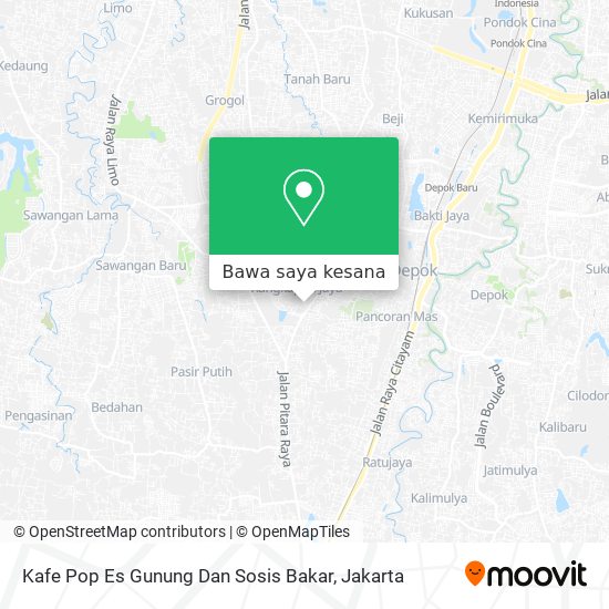 Peta Kafe Pop Es Gunung Dan Sosis Bakar