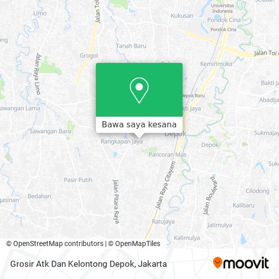 Peta Grosir Atk Dan Kelontong Depok