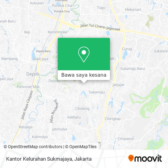 Peta Kantor Kelurahan Sukmajaya