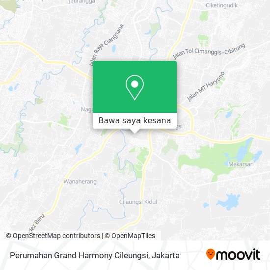 Peta Perumahan Grand Harmony Cileungsi