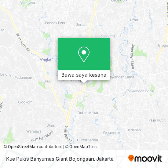Peta Kue Pukis Banyumas Giant Bojongsari