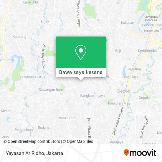 Peta Yayasan Ar Ridho