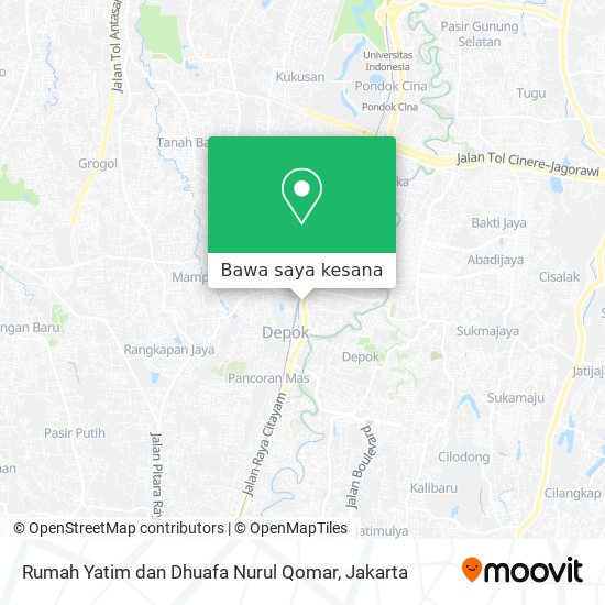 Peta Rumah Yatim dan Dhuafa Nurul Qomar