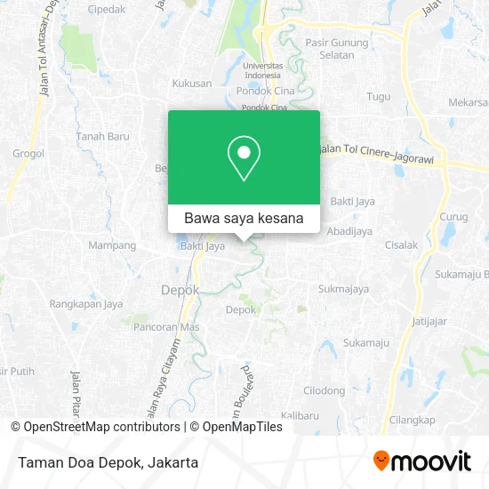 Peta Taman Doa Depok