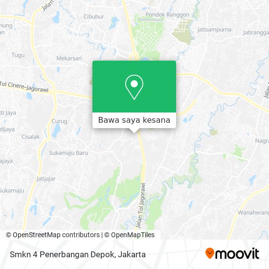 Peta Smkn 4 Penerbangan Depok