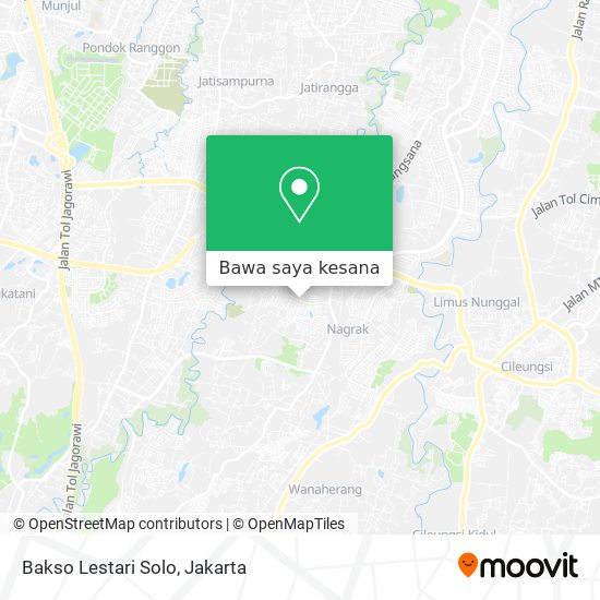 Peta Bakso Lestari Solo