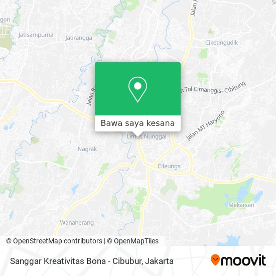 Peta Sanggar Kreativitas Bona - Cibubur