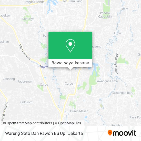 Peta Warung Soto Dan Rawon Bu Upi