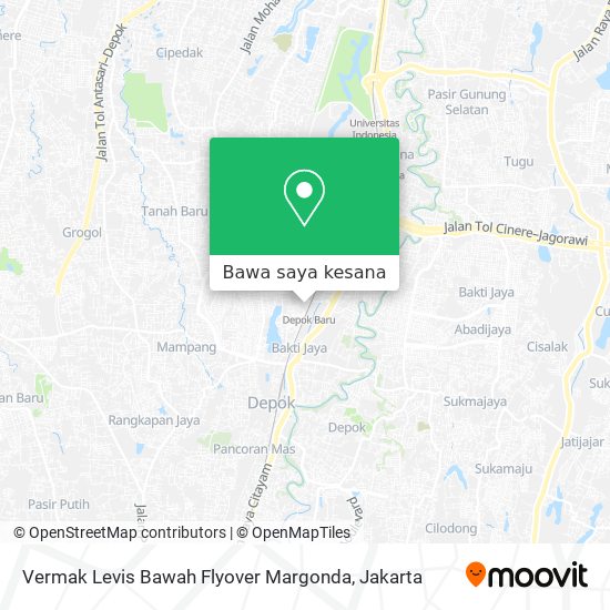 Peta Vermak Levis Bawah Flyover Margonda