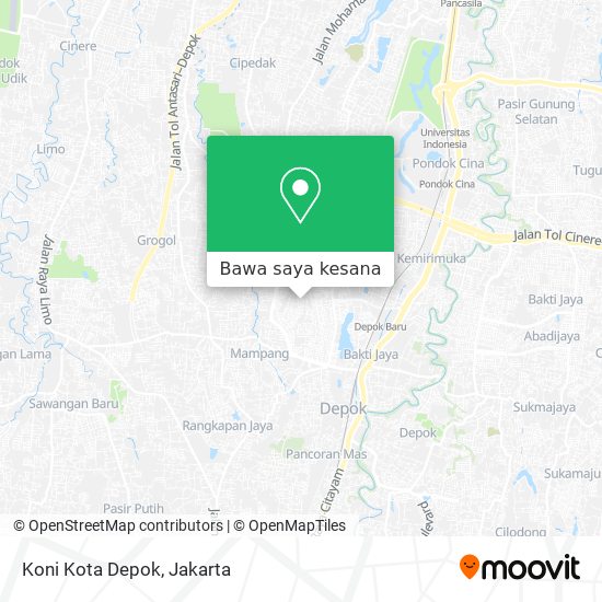 Peta Koni Kota Depok