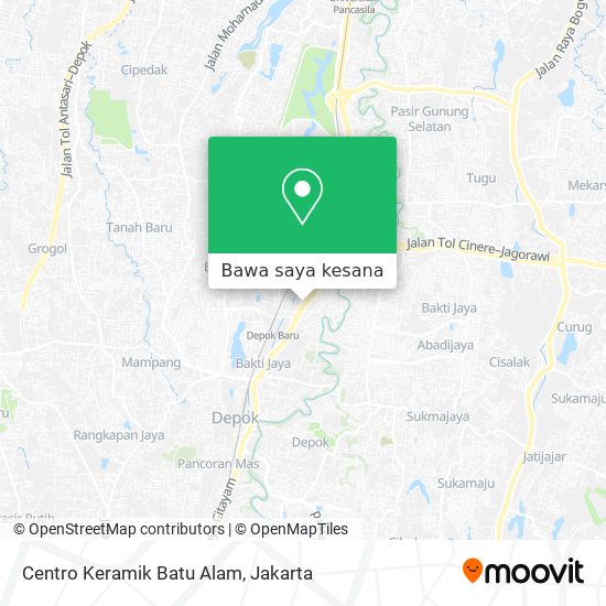 Peta Centro Keramik Batu Alam