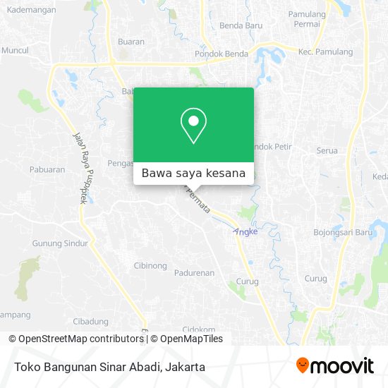 Peta Toko Bangunan Sinar Abadi