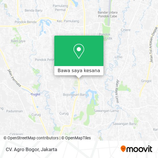 Peta CV. Agro Bogor