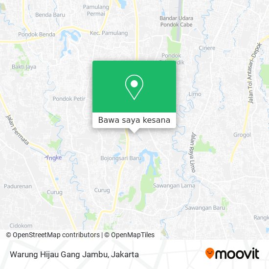 Peta Warung Hijau Gang Jambu