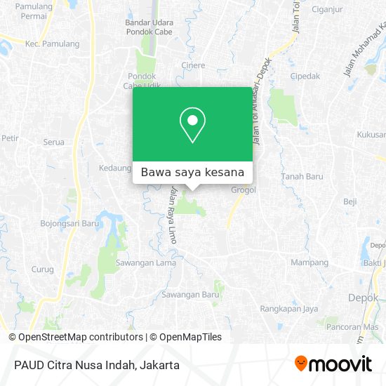 Peta PAUD Citra Nusa Indah