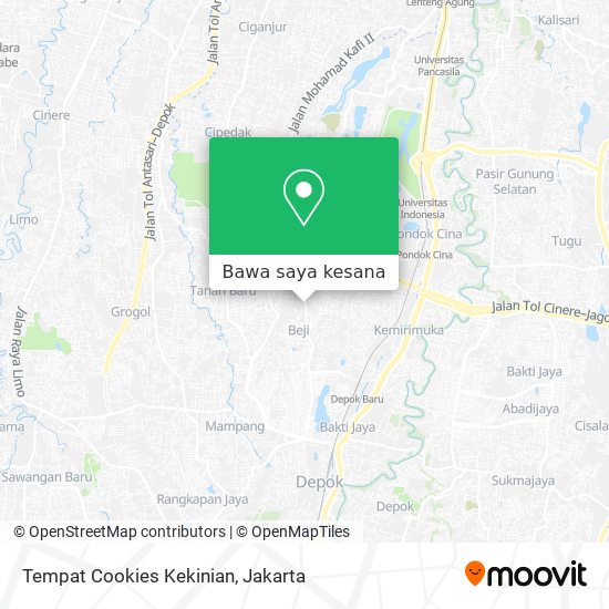 Peta Tempat Cookies Kekinian