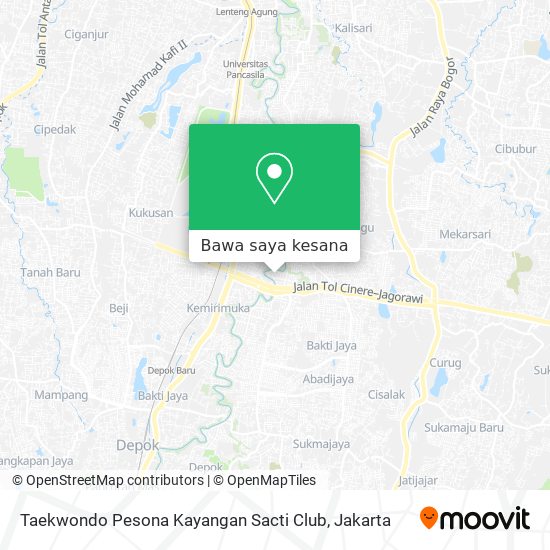 Peta Taekwondo Pesona Kayangan Sacti Club