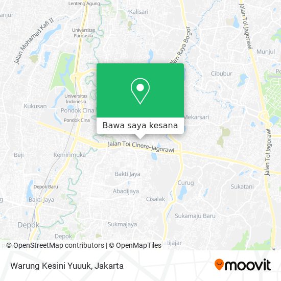 Peta Warung Kesini Yuuuk