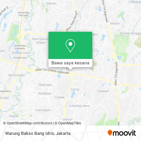 Peta Warung Bakso Bang Idris