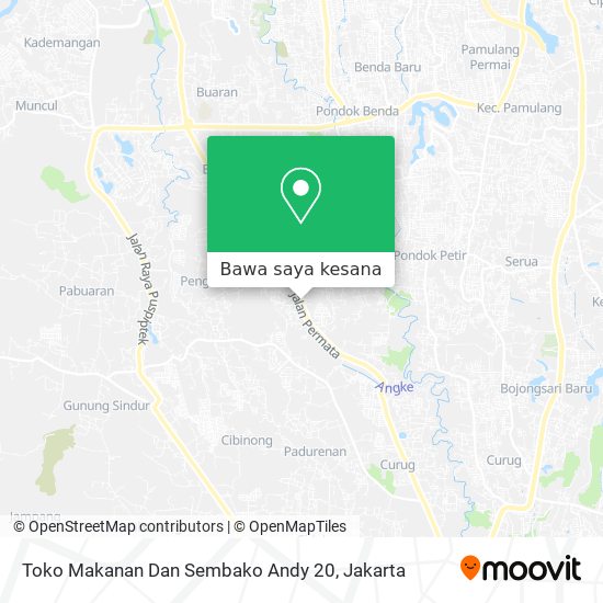 Peta Toko Makanan Dan Sembako Andy 20