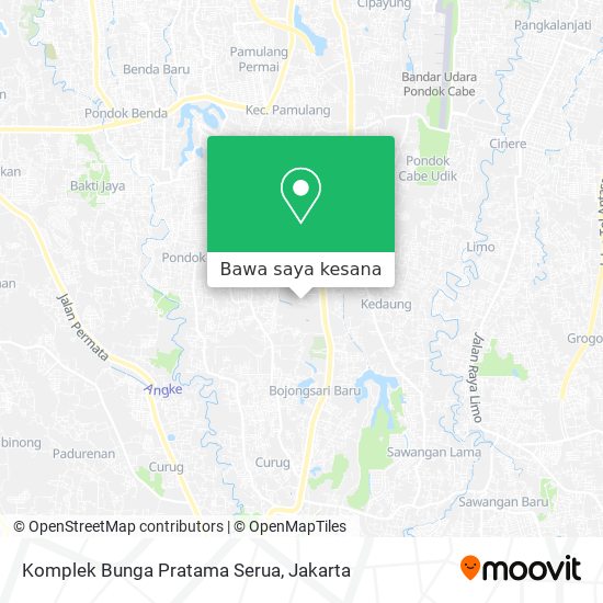 Peta Komplek Bunga Pratama Serua