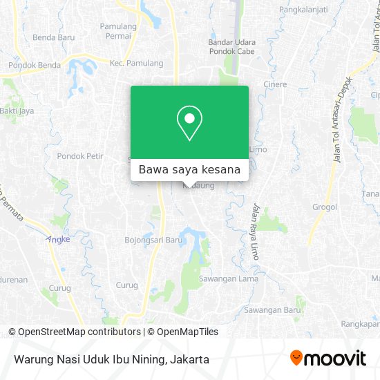 Peta Warung Nasi Uduk Ibu Nining