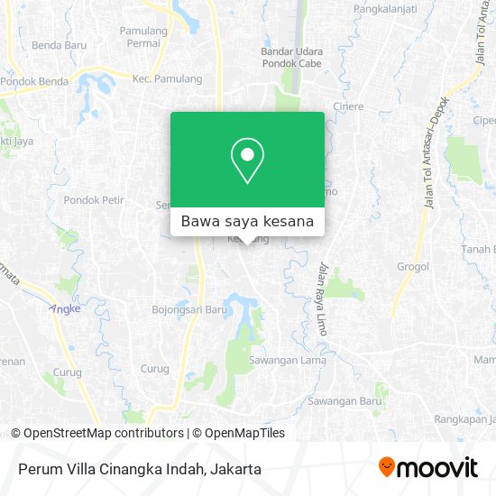 Peta Perum Villa Cinangka Indah
