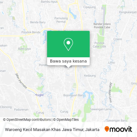 Peta Waroeng Kecil Masakan Khas Jawa Timur
