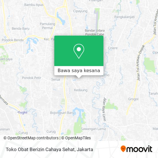 Peta Toko Obat Berizin Cahaya Sehat